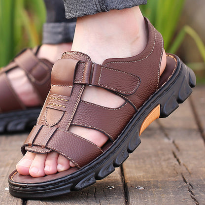 men's sandals with adjustable velcro closure