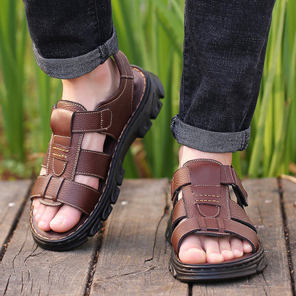 men's sandals with adjustable velcro closure