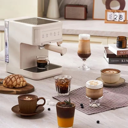 20Bar Espresso Machine, Semi-Automatic Coffee Maker with Milk Frother - Professional Italian