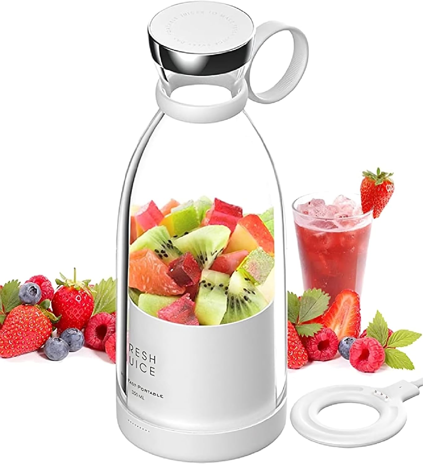 Multifunctional USB Rechargeable Fruit Juice Cup – Portable Mini Blender for Smoothies, Shakes & Fresh Juice On the Go