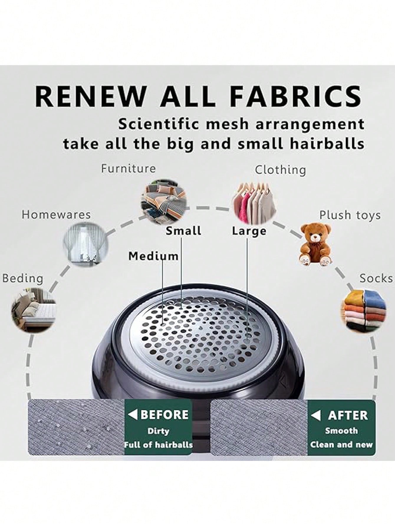 "USB-Wiederaufladbarer Stoffrasierer - Entfernt Flusen und Fusseln