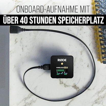 GO II Ultra-compact wireless two-channel microphone system