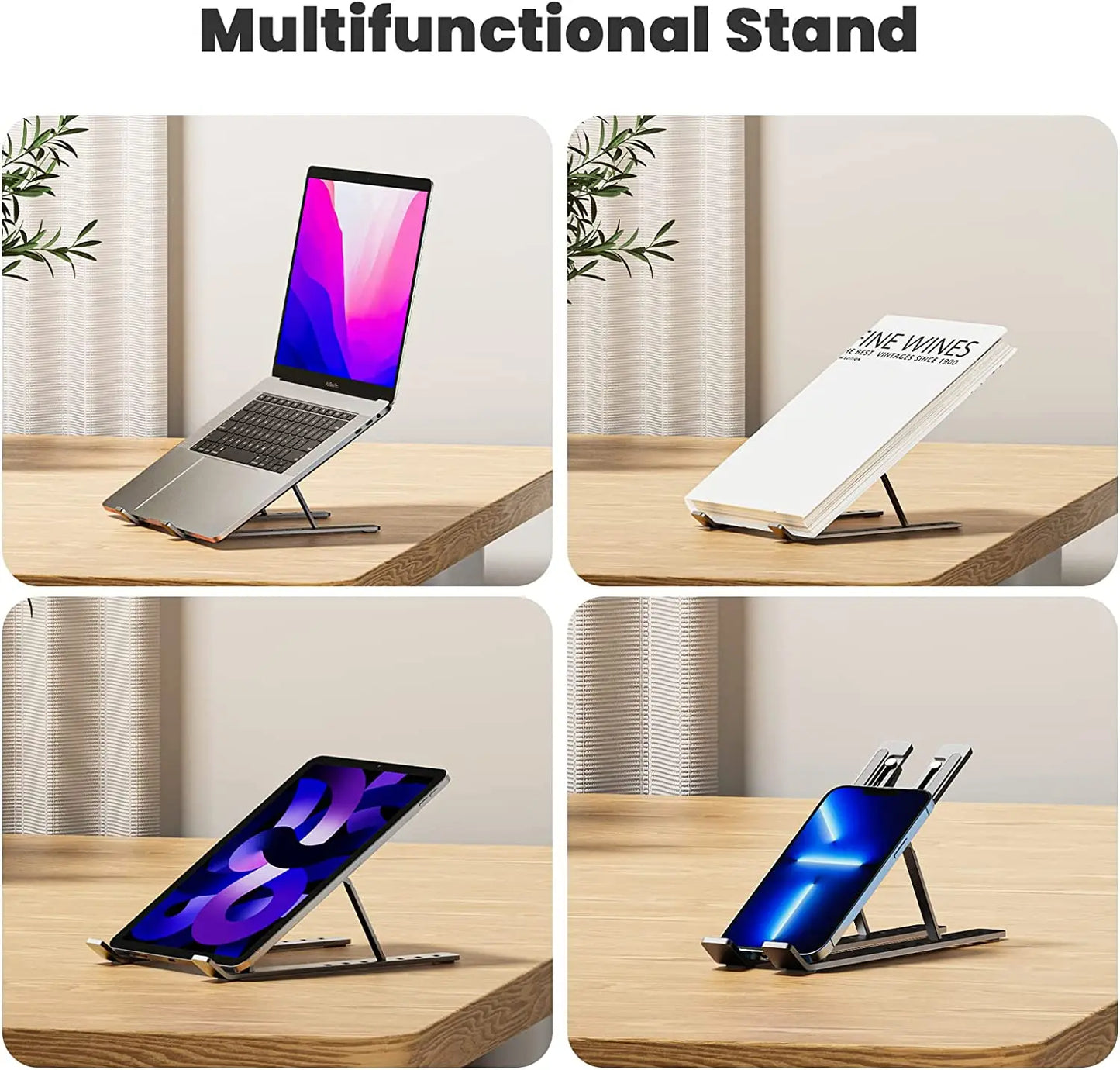 Aluminium Notebook Halter Faltbare