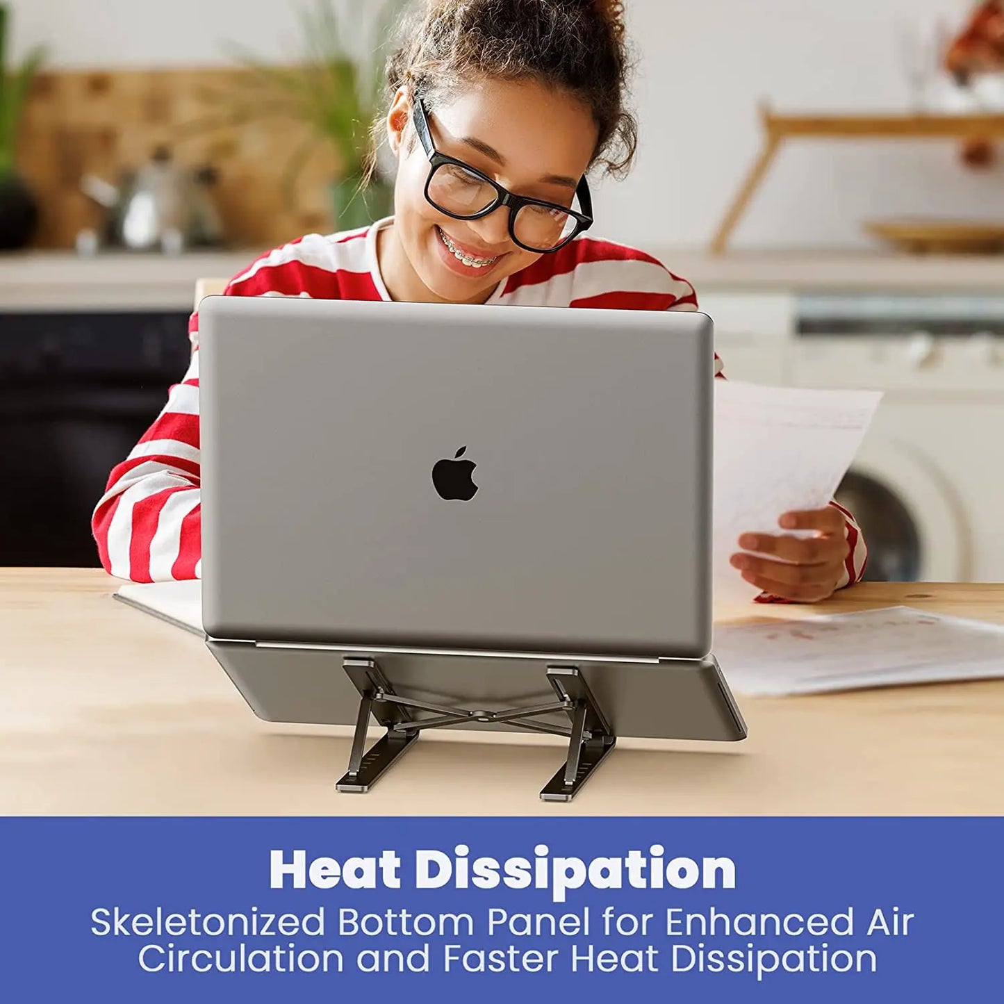 Aluminium Notebook Halter Faltbare